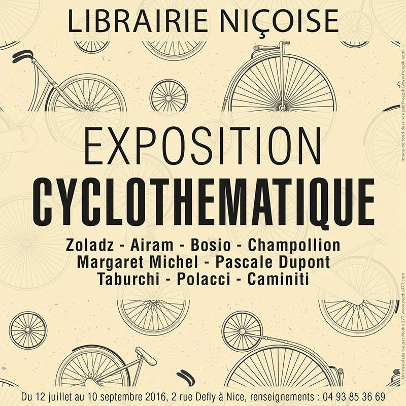 Exposition Cyclothématique à la Librairie Niçoise