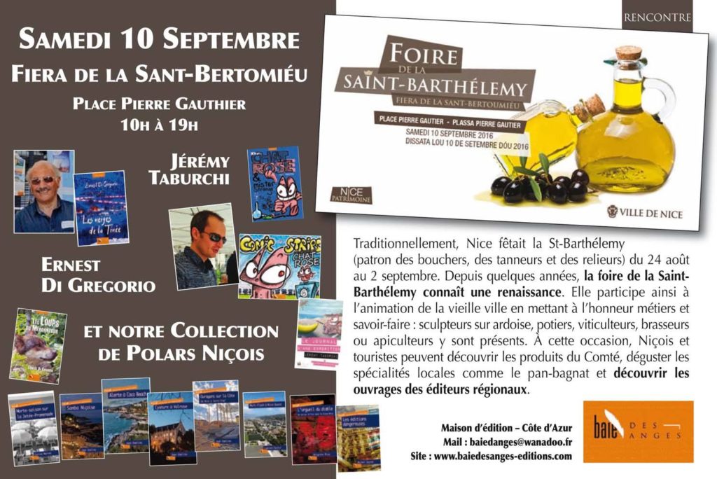 Fiera de la Sant-Bertoumiéu à Nice, Foire de la Saint Barthélemy à Nice