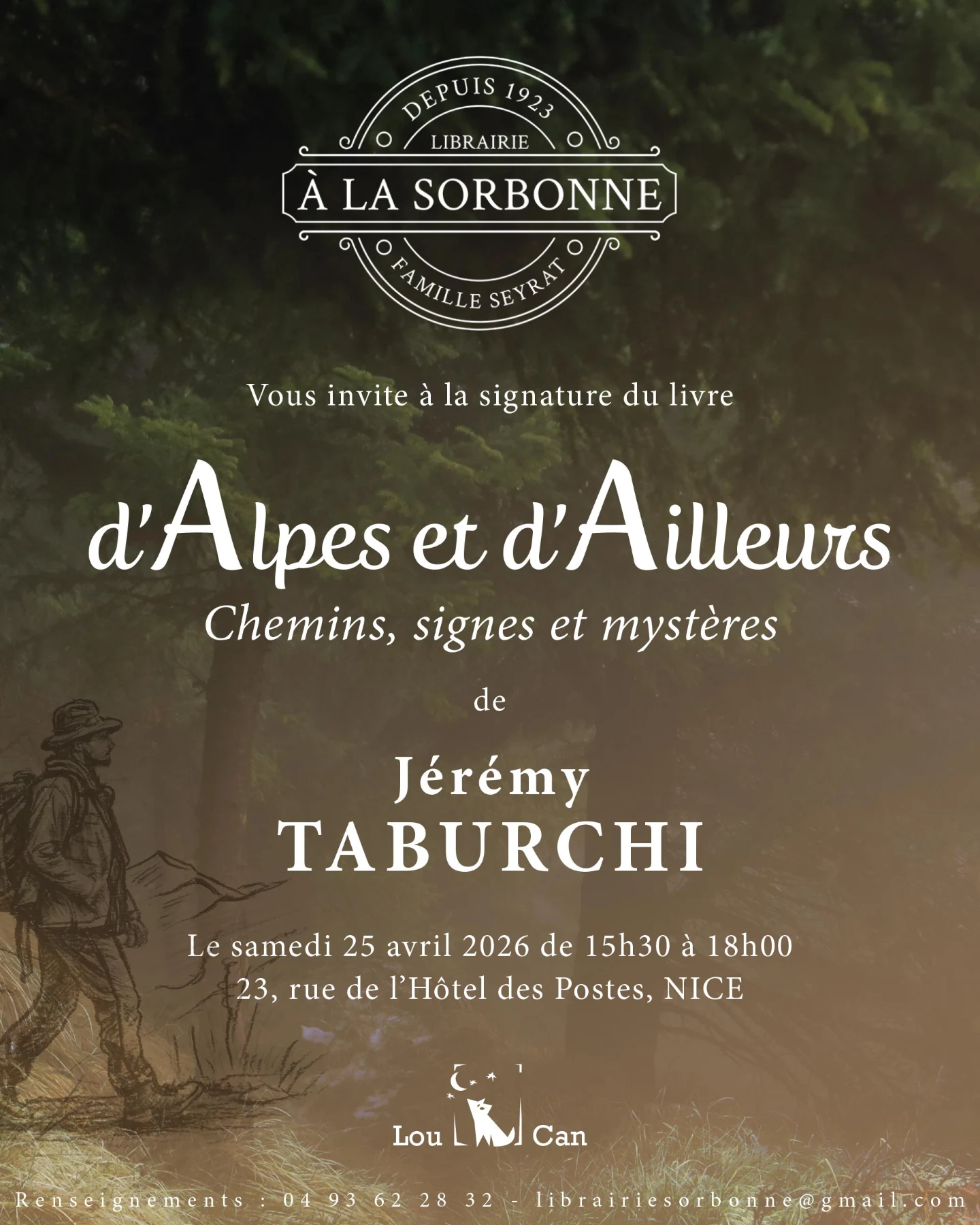 Jérémy Taburchi dédicace à la Librairie Brouillon de Culture – Sorbonne bouquinerie à Nice