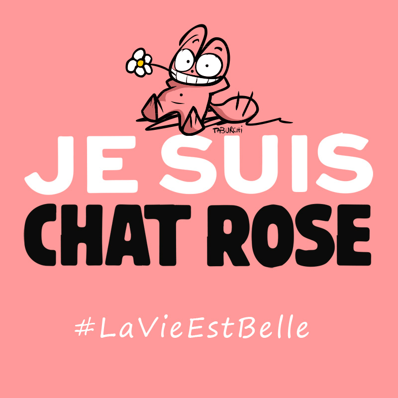 Le Chat Rose soutient Charlie Hebdo