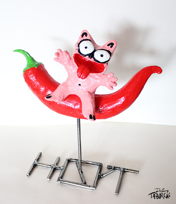 Hot Chat Rose, une nouvelle sculpture par Jérémy Taburchi