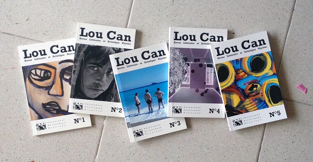 Les cinq numéros de la revue Lou Can