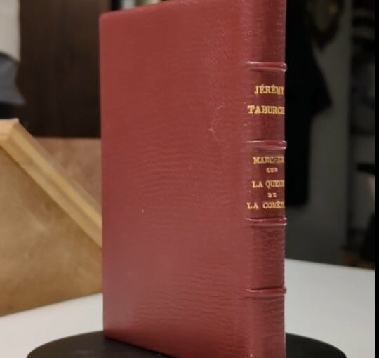 Exemple d&rsquo;une reliure plein cuir pour mon recueil de poèmes