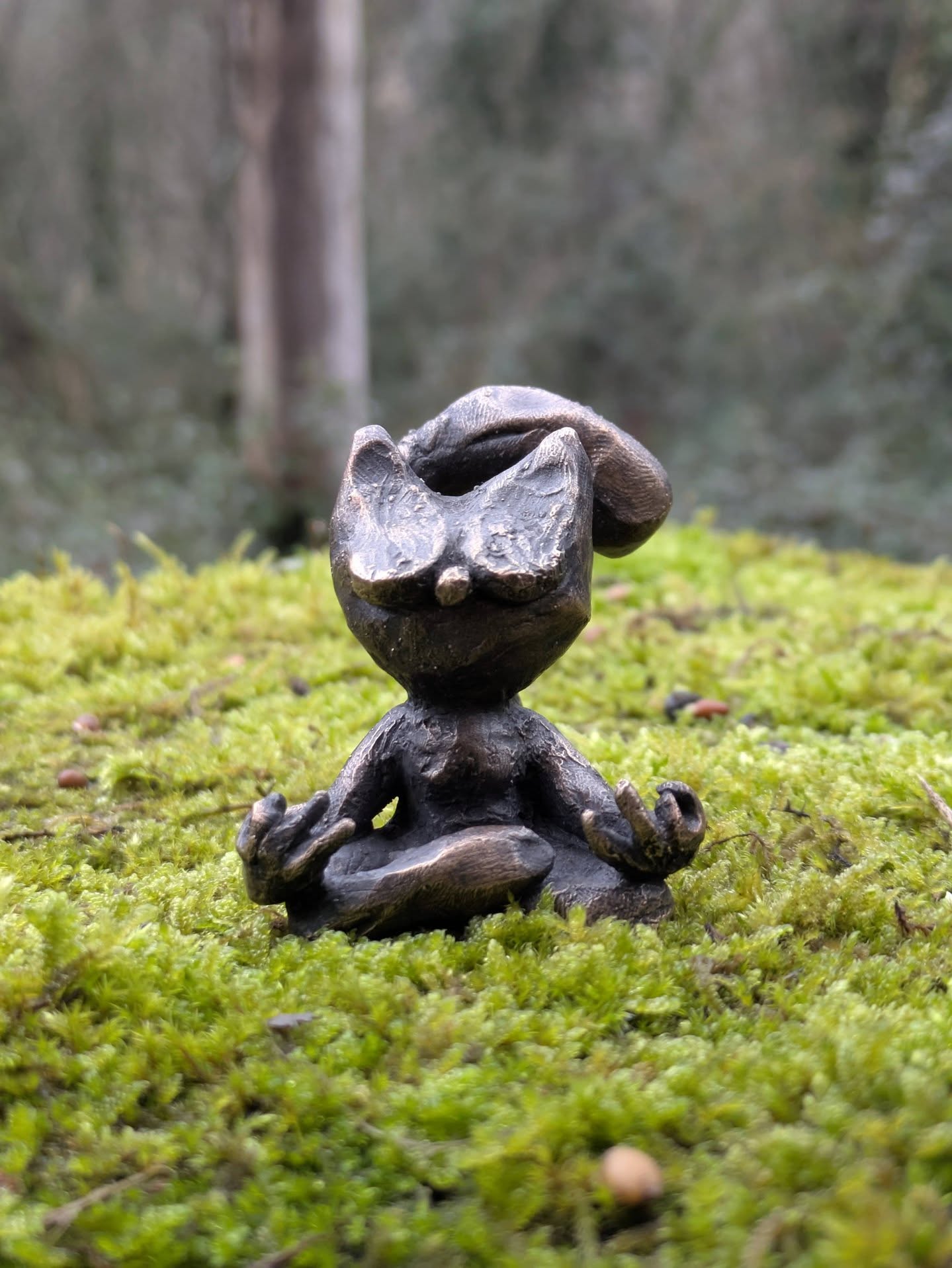 Le Chabouddha une sculpture en bronze signée Taburchi